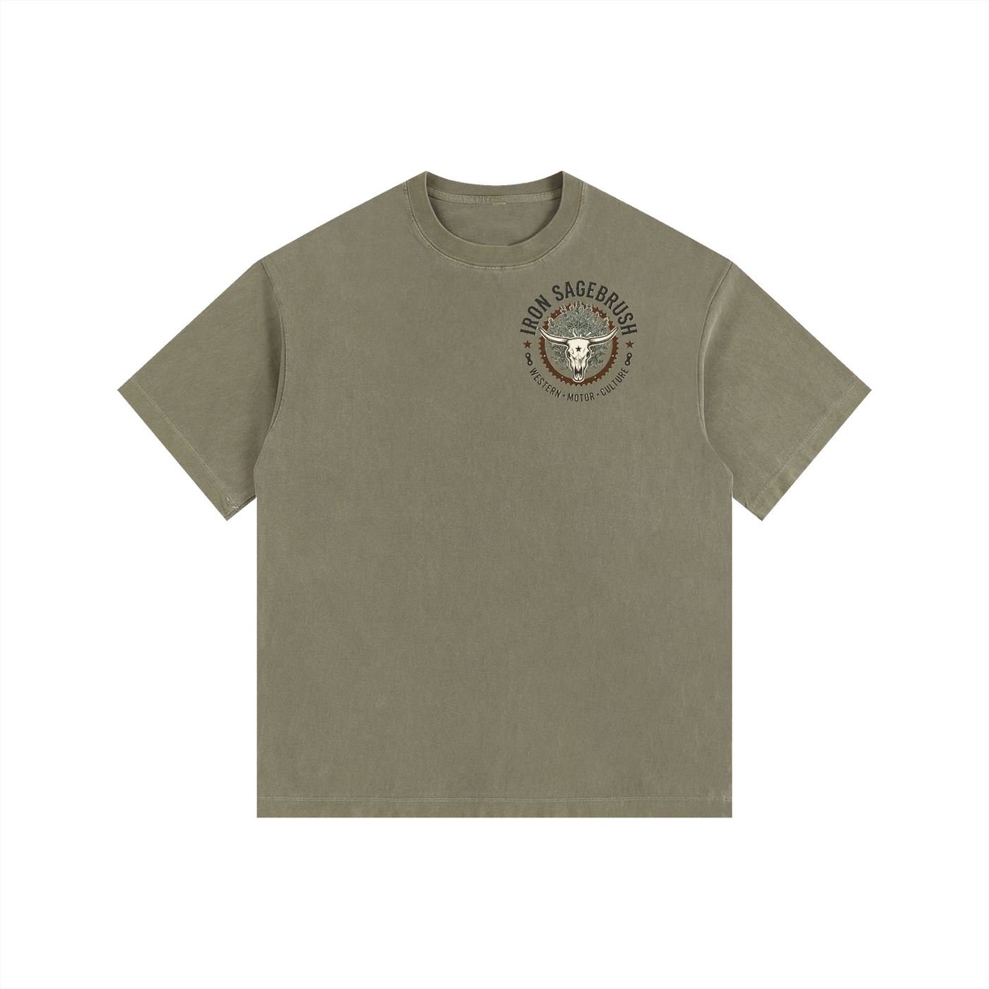 Sproket and sage logoed Vintage Washed Oversized Cotton T-Shirt