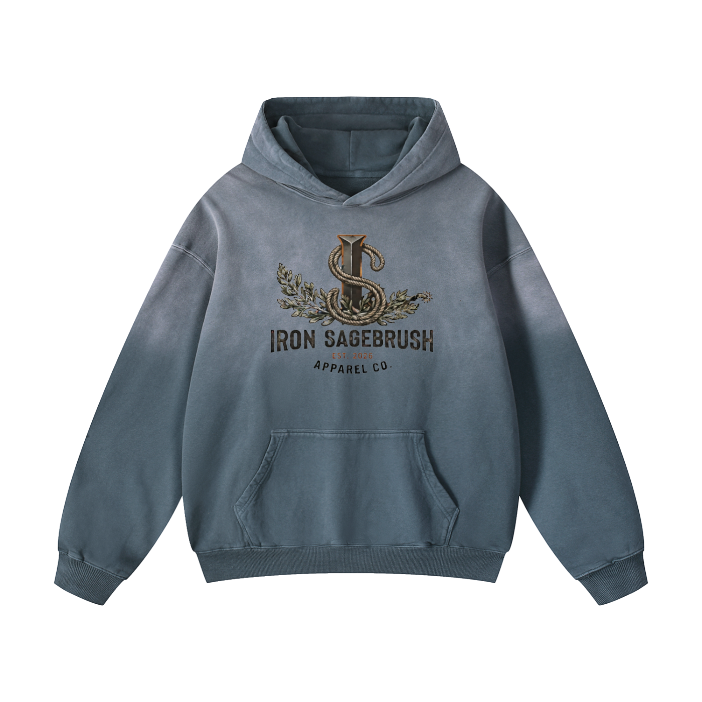 Logo hoodie Heavyweight Sunfade Oversized Hoodie