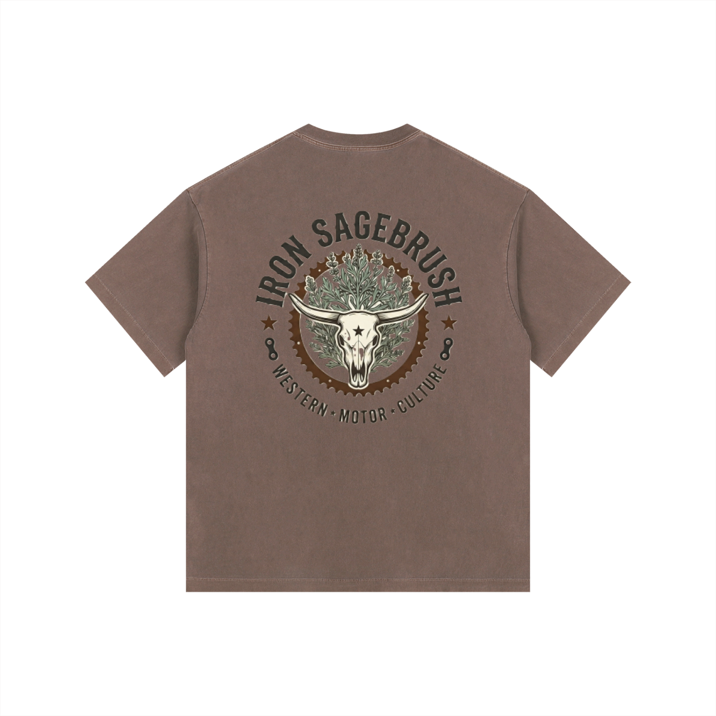 Sproket and sage logoed Vintage Washed Oversized Cotton T-Shirt