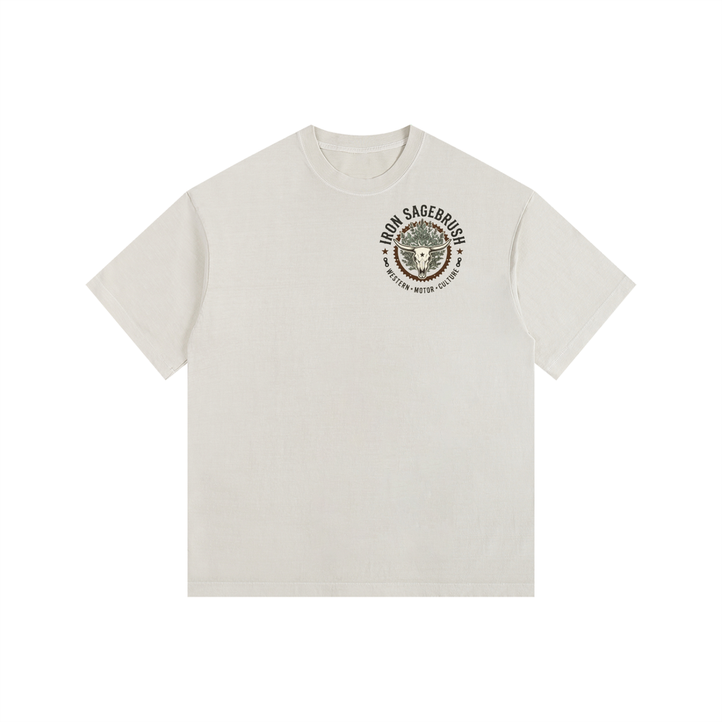 Sproket and sage logoed Vintage Washed Oversized Cotton T-Shirt