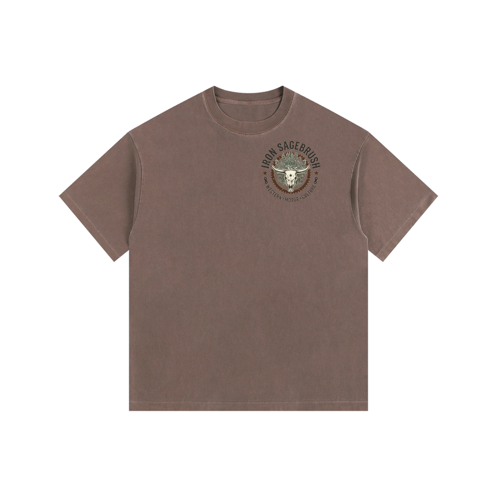 Sproket and sage logoed Vintage Washed Oversized Cotton T-Shirt