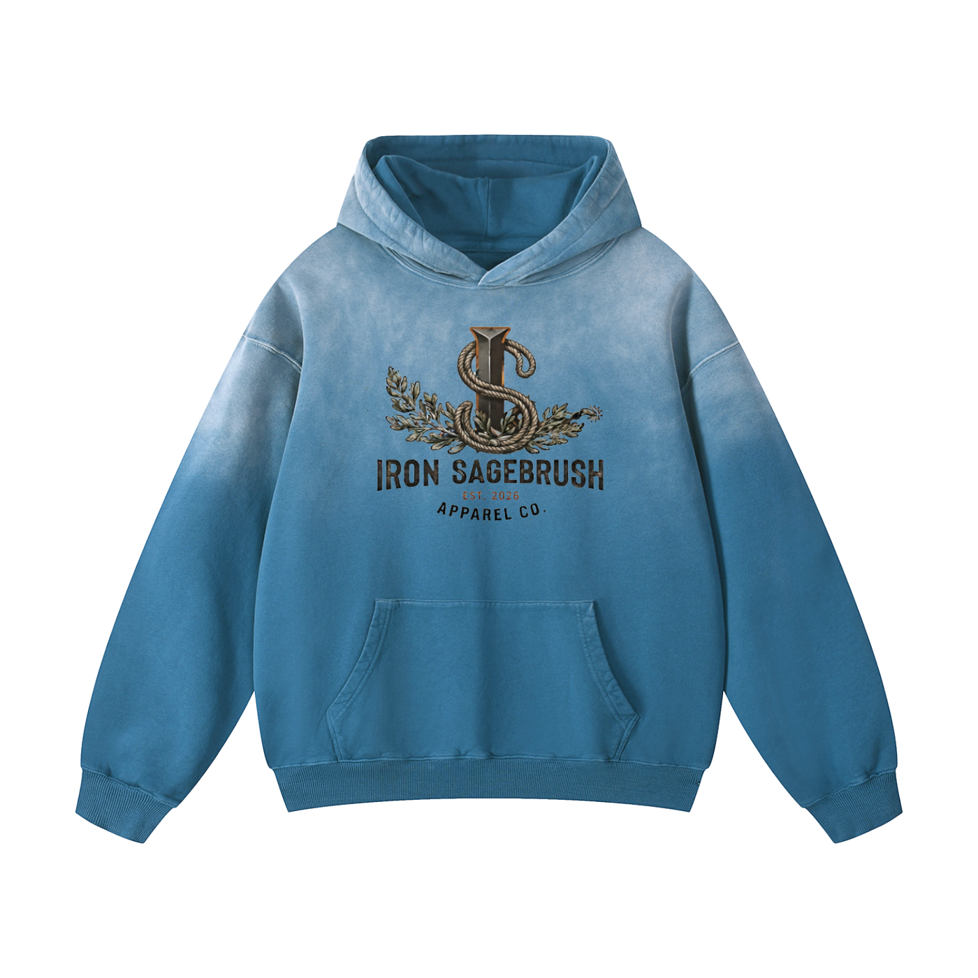 Logo hoodie Heavyweight Sunfade Oversized Hoodie