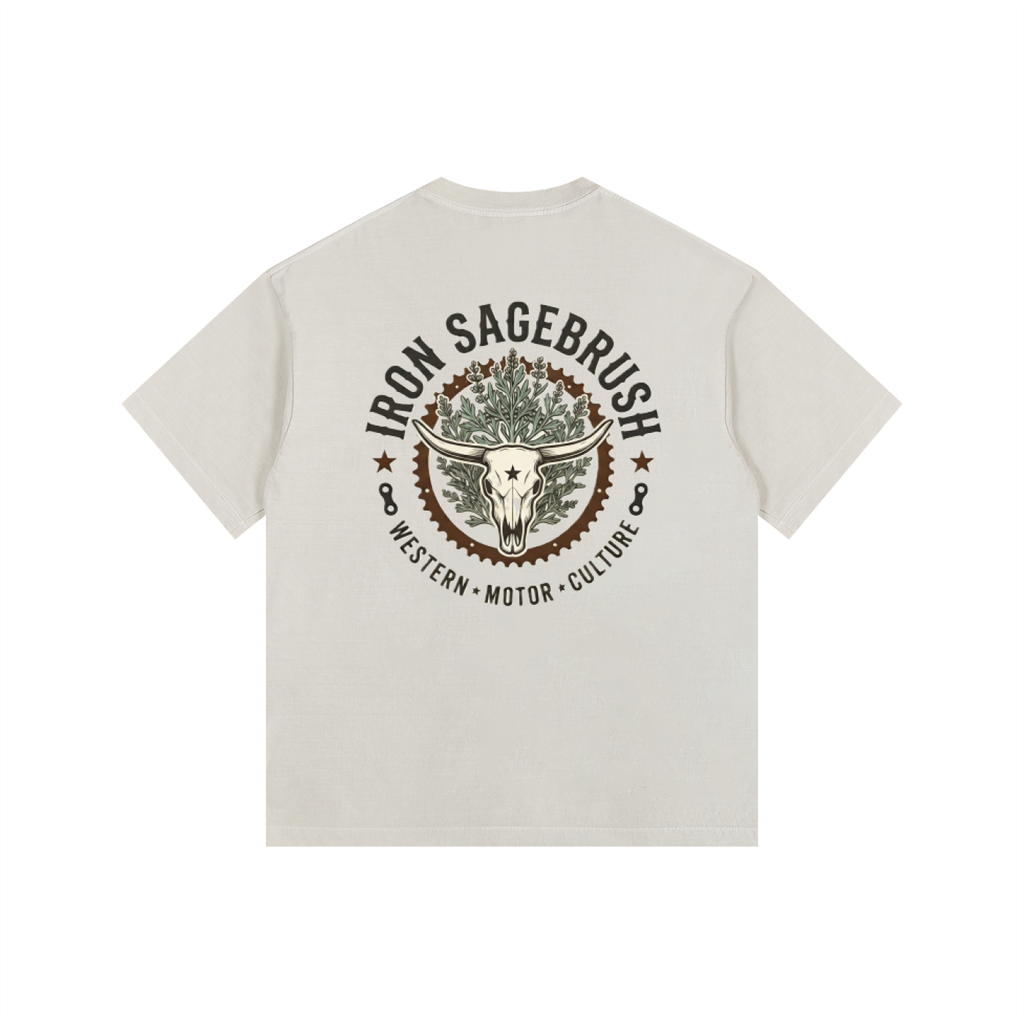 Sproket and sage logoed Vintage Washed Oversized Cotton T-Shirt