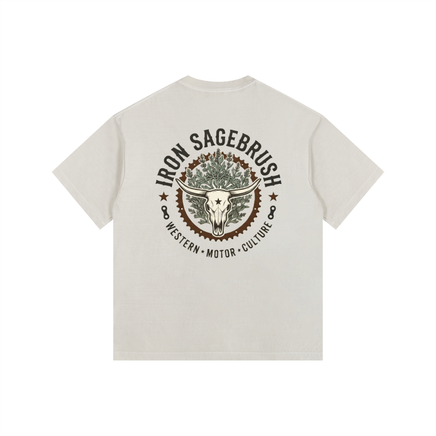 Sproket and sage logoed Vintage Washed Oversized Cotton T-Shirt
