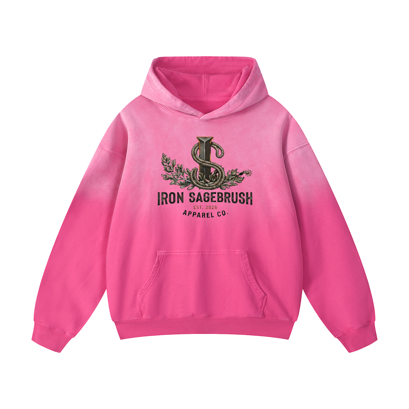 Logo hoodie Heavyweight Sunfade Oversized Hoodie