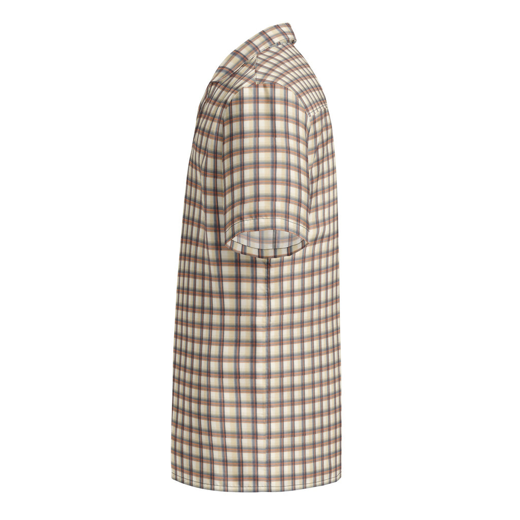 Open Range western plaid short-sleeve button-up - left side view