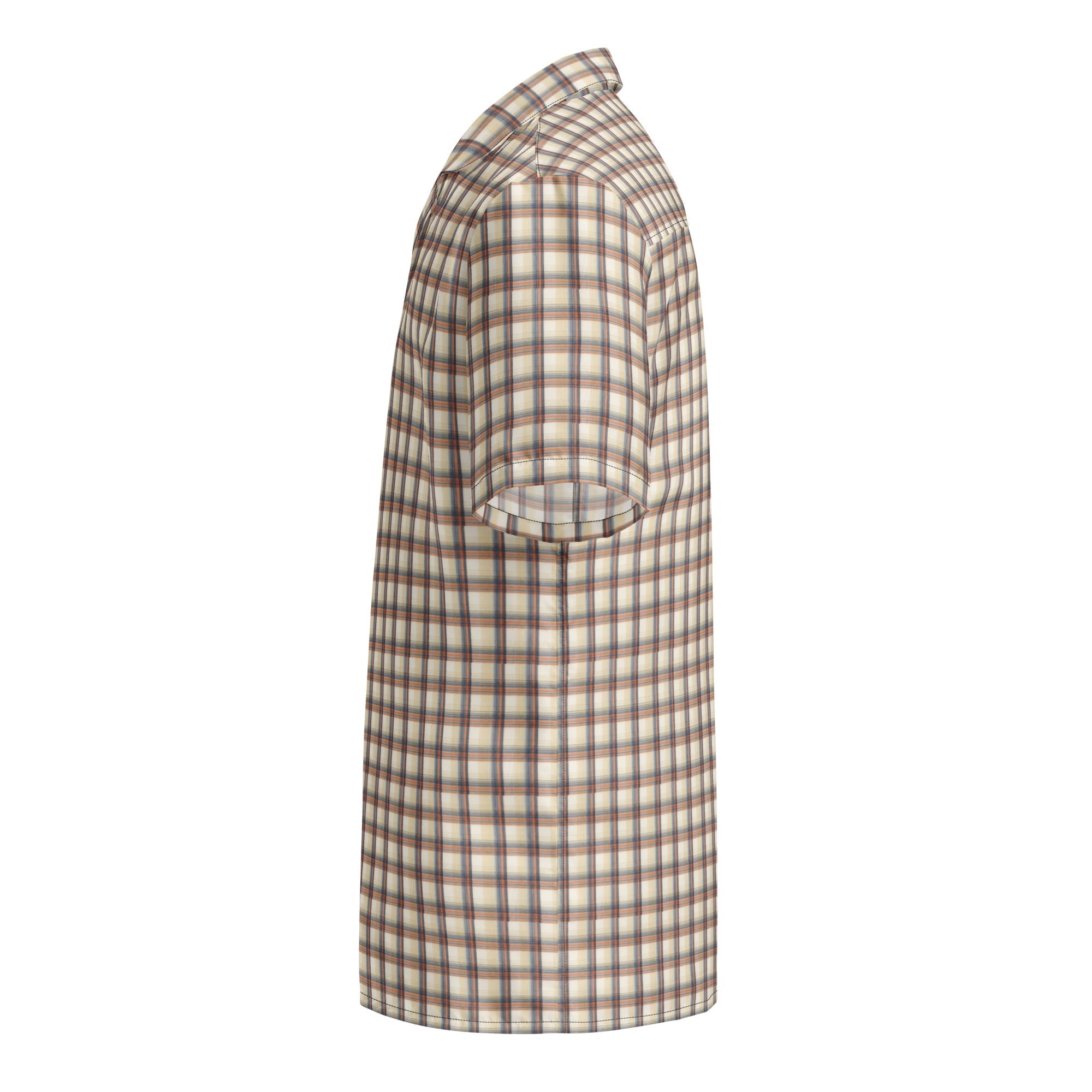 Open Range western plaid short-sleeve button-up - left side view