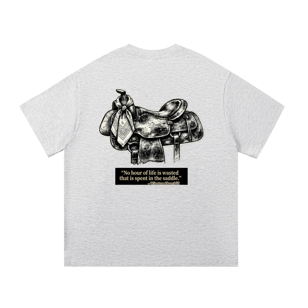 Churchill Quote saddle shirt Essential Cotton T-Shirt