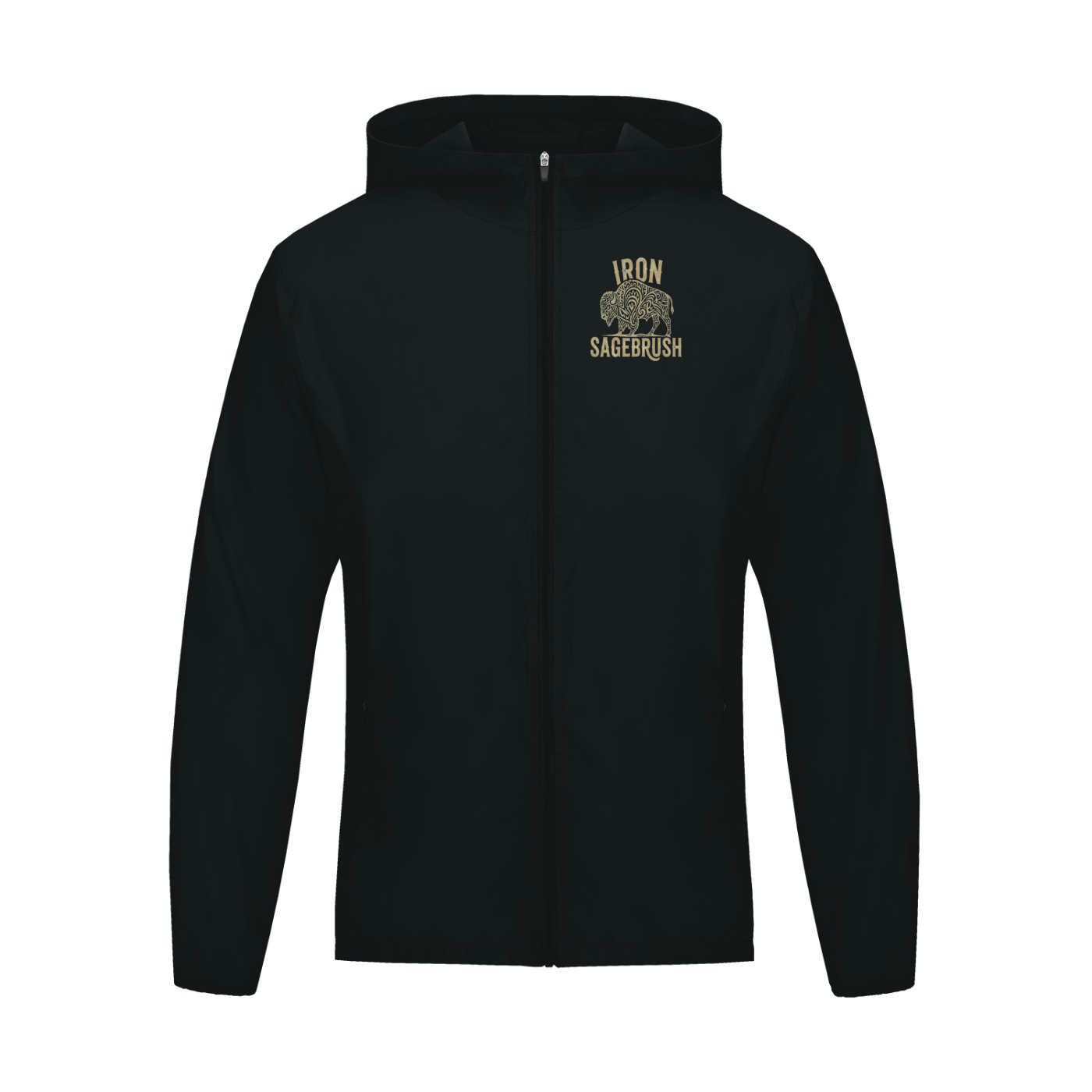 Golden Bison logoed Soft Hooded Sports Jacket