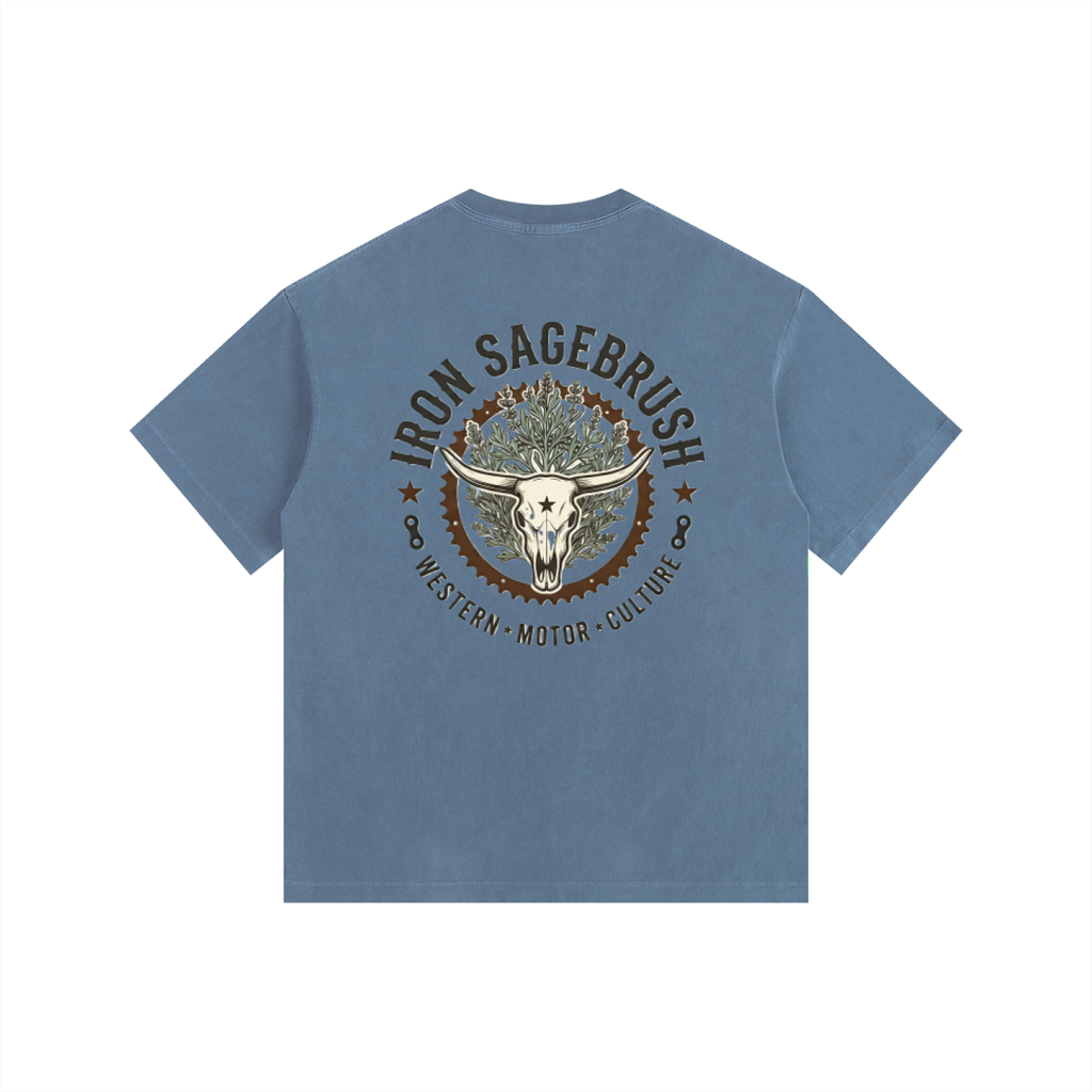Sproket and sage logoed Vintage Washed Oversized Cotton T-Shirt
