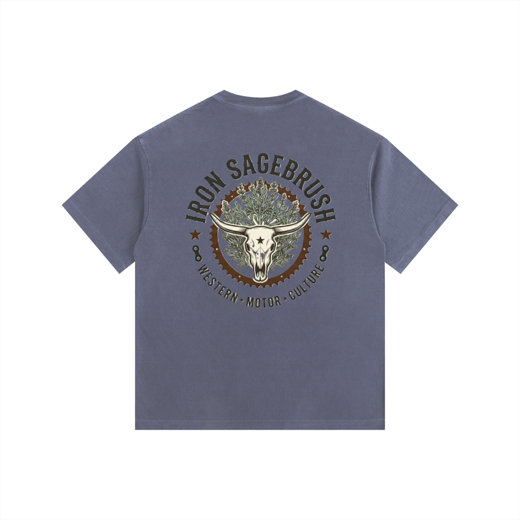 Sproket and sage logoed Vintage Washed Oversized Cotton T-Shirt