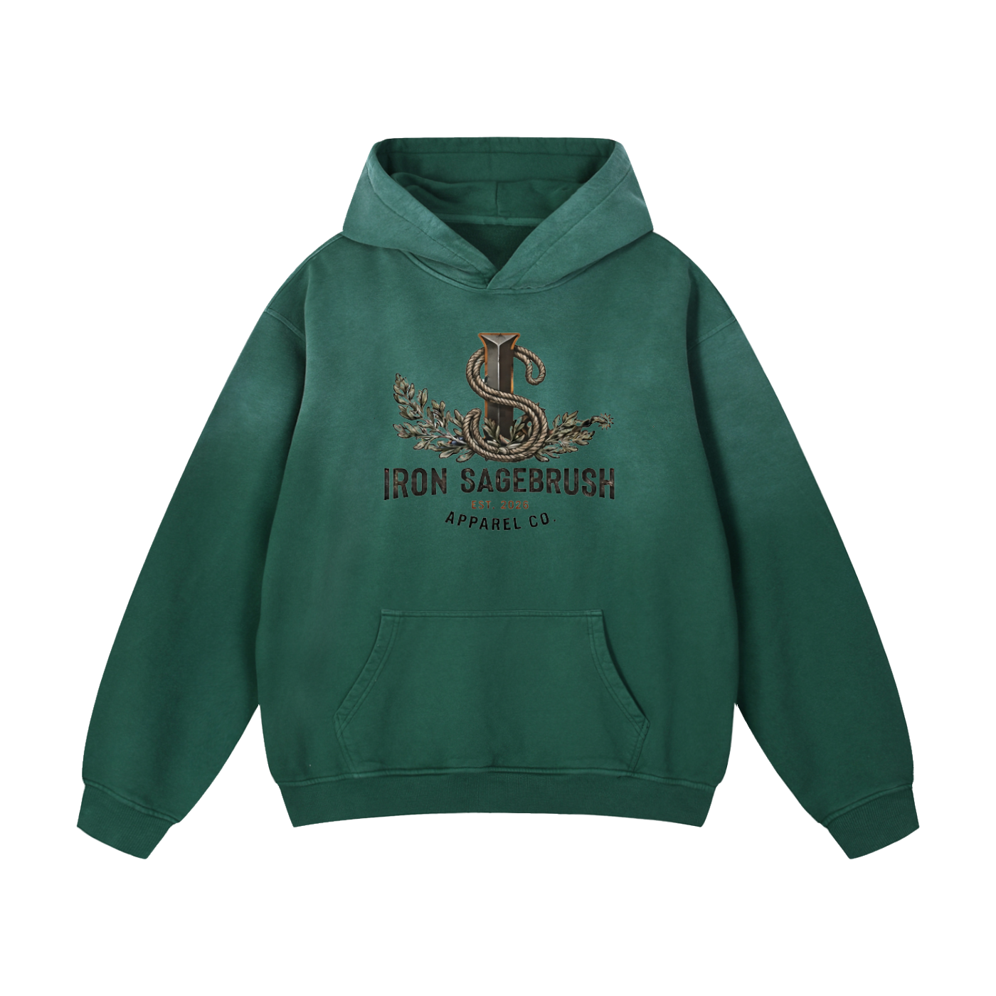 Logo hoodie Heavyweight Sunfade Oversized Hoodie
