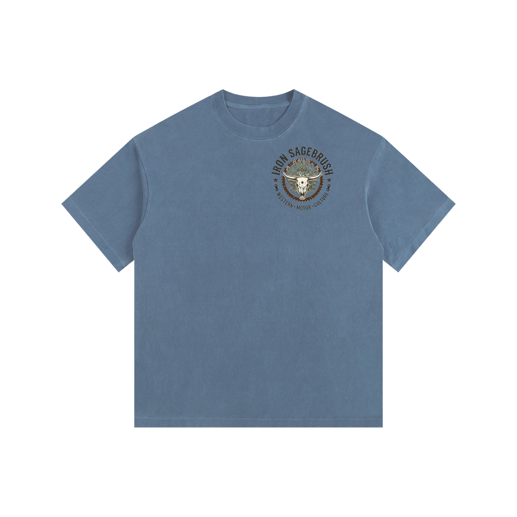 Sproket and sage logoed Vintage Washed Oversized Cotton T-Shirt