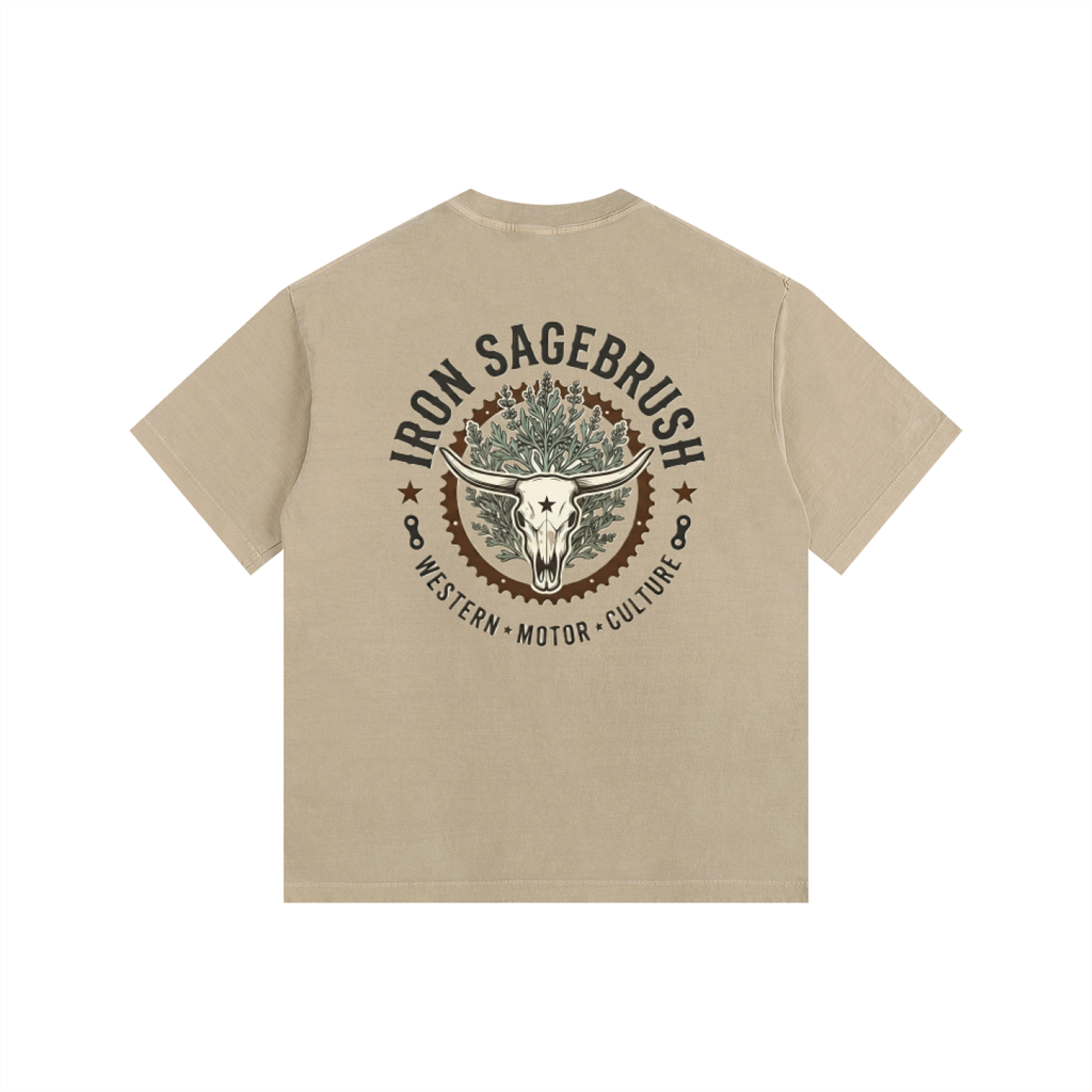 Sproket and sage logoed Vintage Washed Oversized Cotton T-Shirt