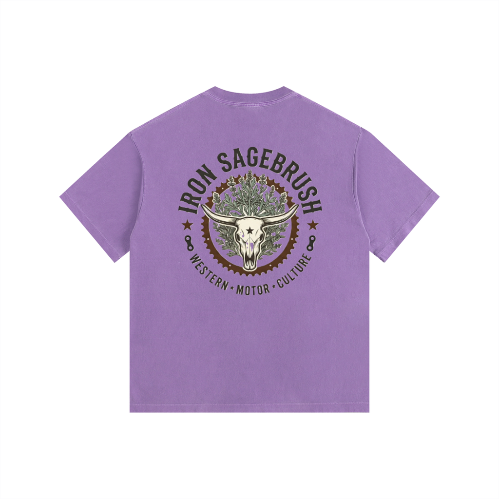 Sproket and sage logoed Vintage Washed Oversized Cotton T-Shirt