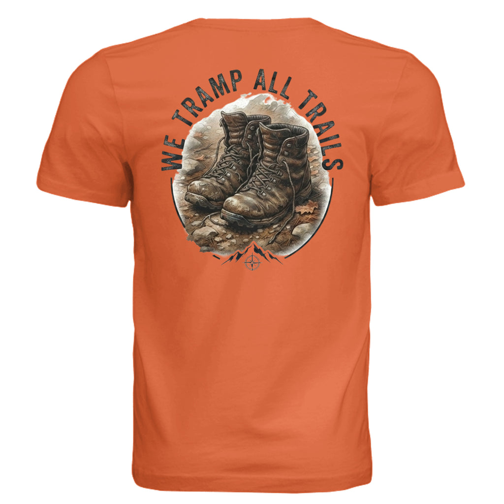 Solid Orange Triblend - 3413C - BACK