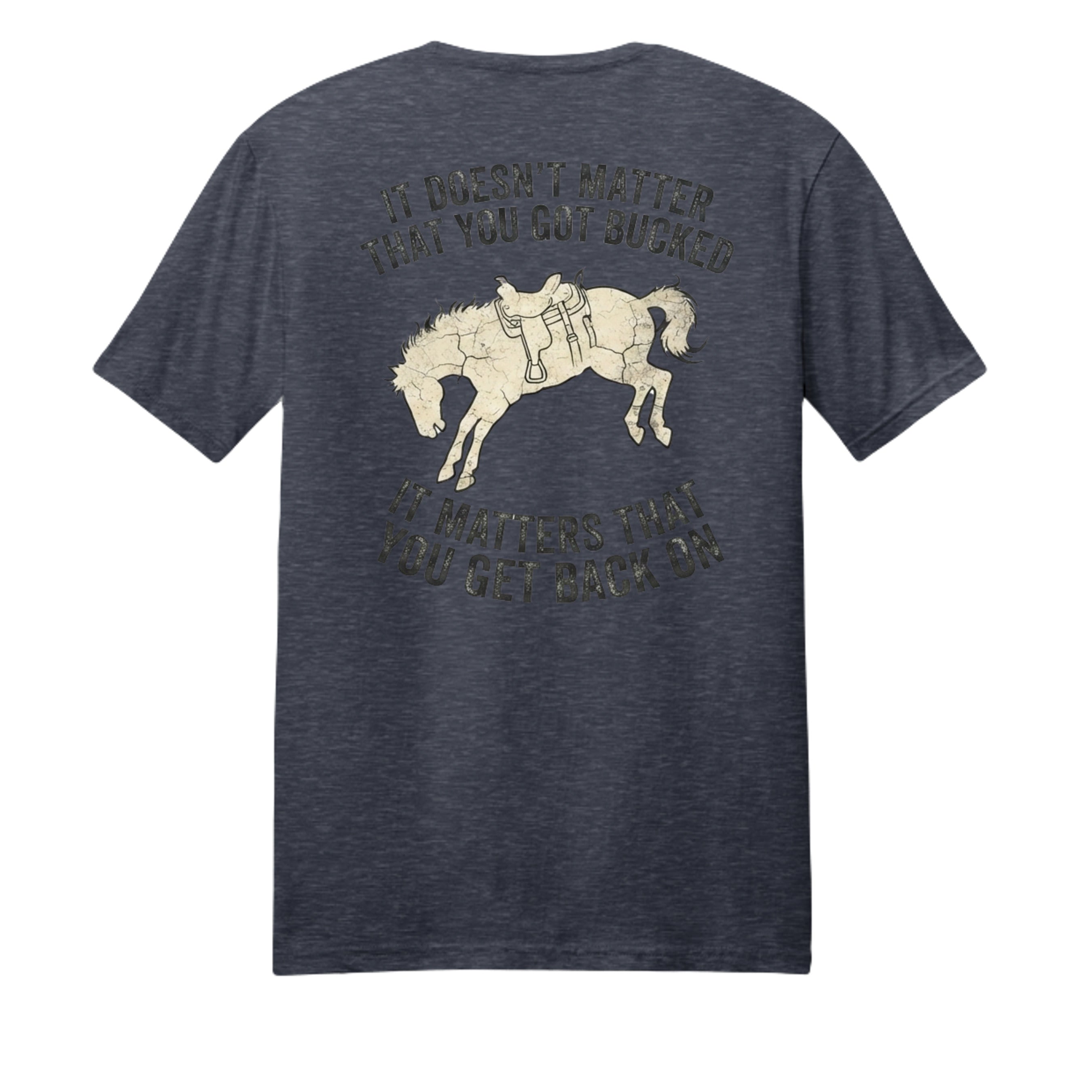 Heathered Navy - DM108 - BACK
