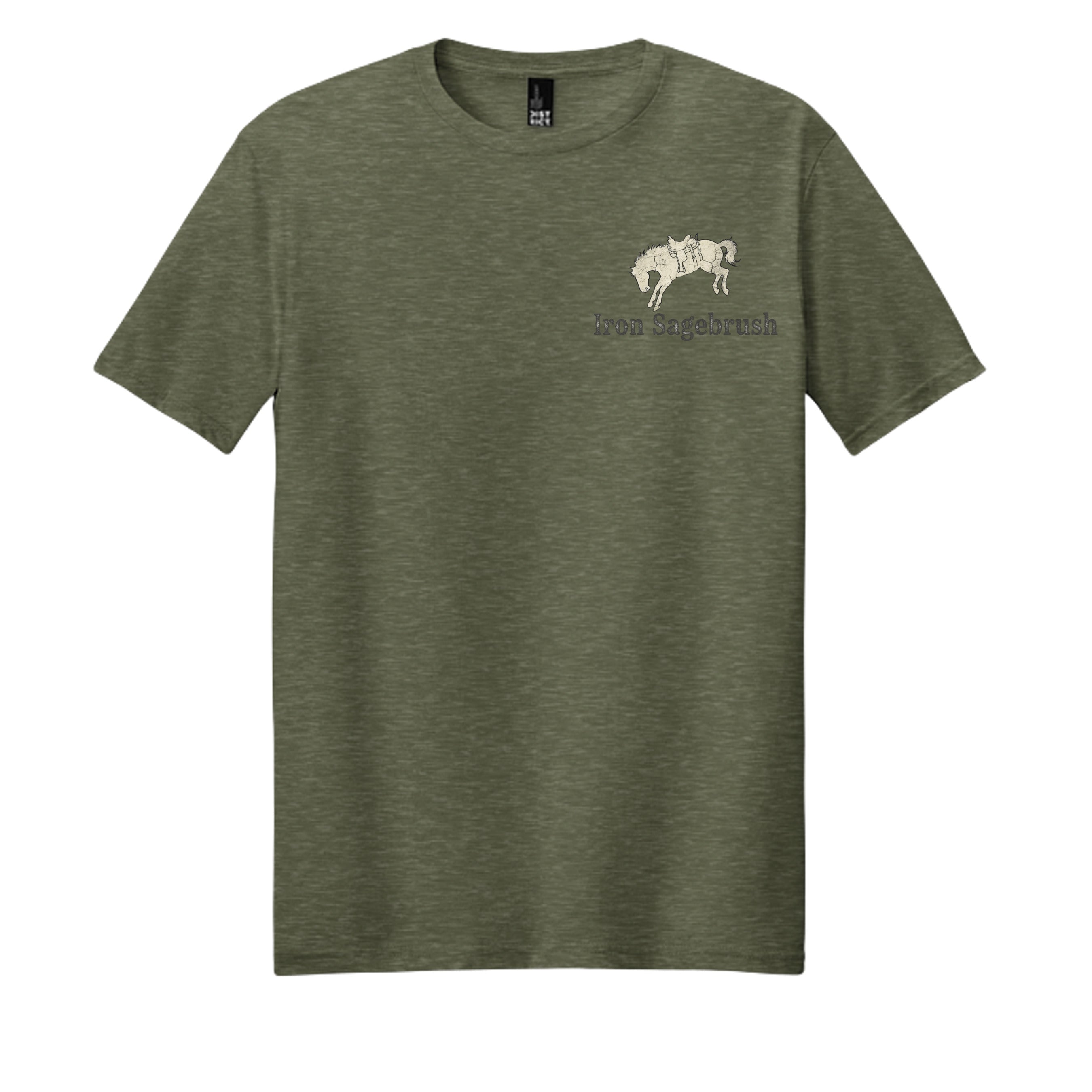 Heathered Olive - DM108 - FRONT