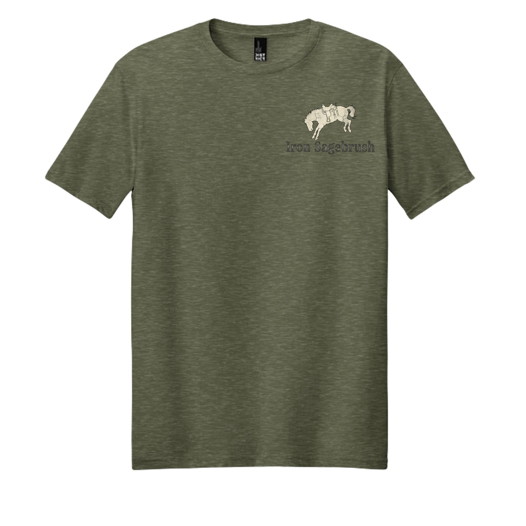 Heathered Olive - DM108 - FRONT