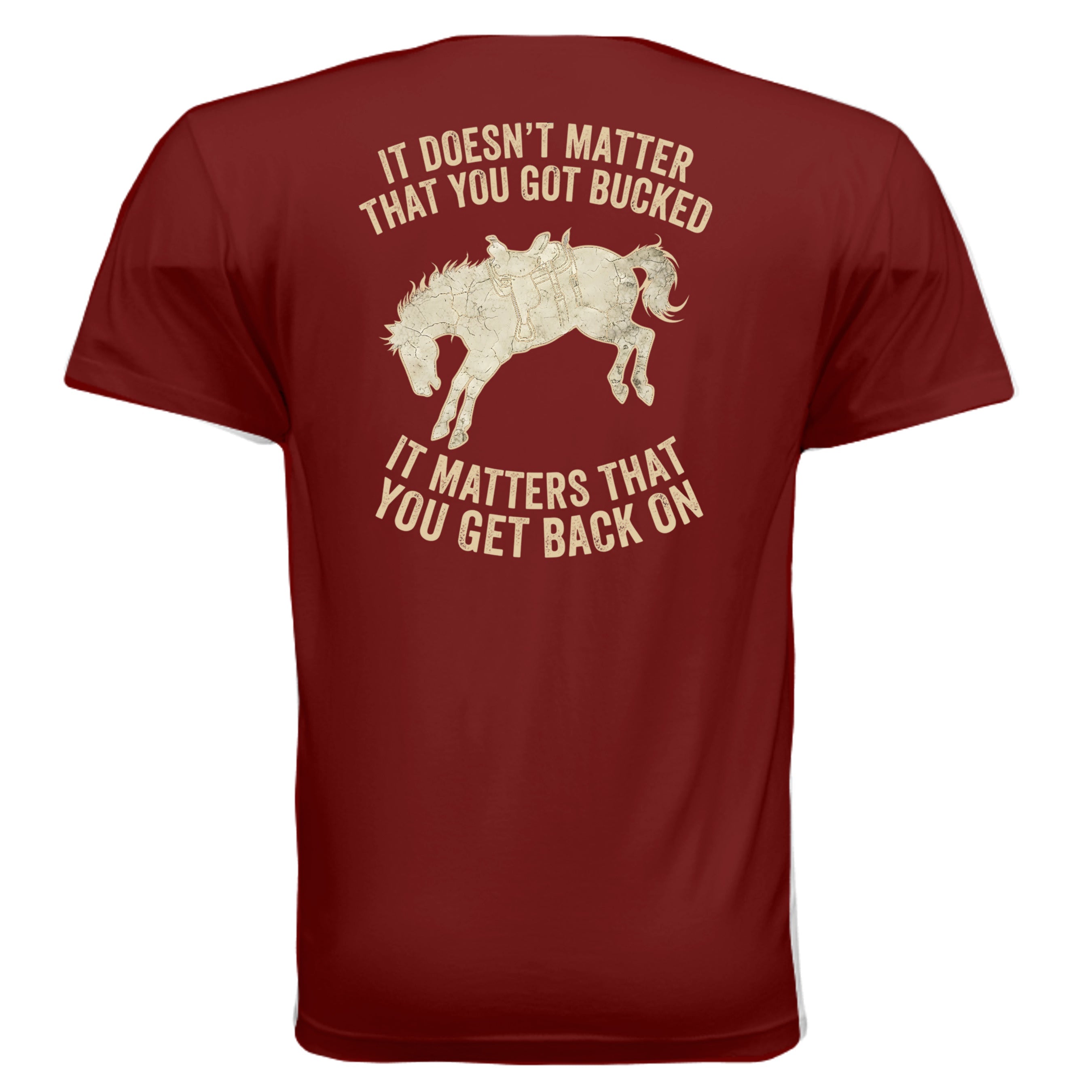 Iron Sagebrush Bucked T-Shirt in Cardinal - Back