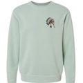 Iron Sagebrush Warrior Spirit Pigment-Dyed Crewneck Sweatshirt in Pigment Sage - Front
